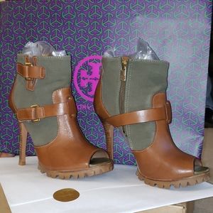 Tory Burch Peep Toe Bootie